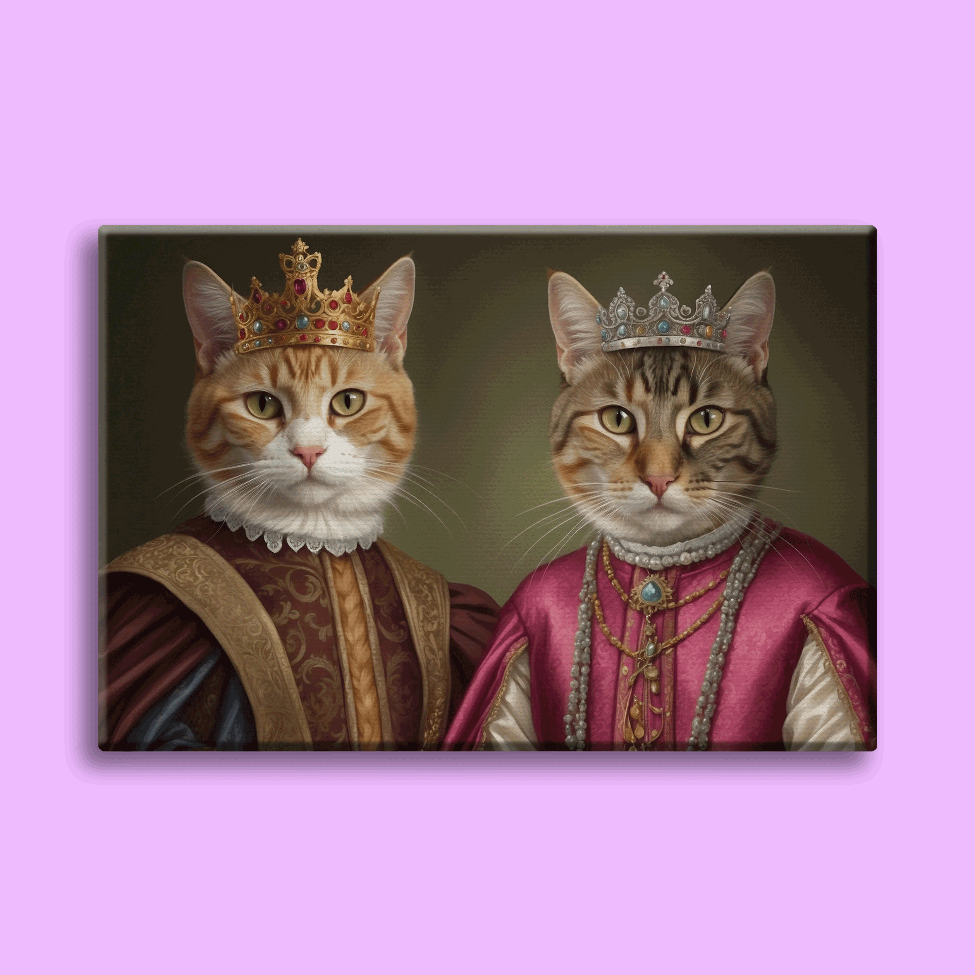 Royal Pair - Custom Pet Portrait